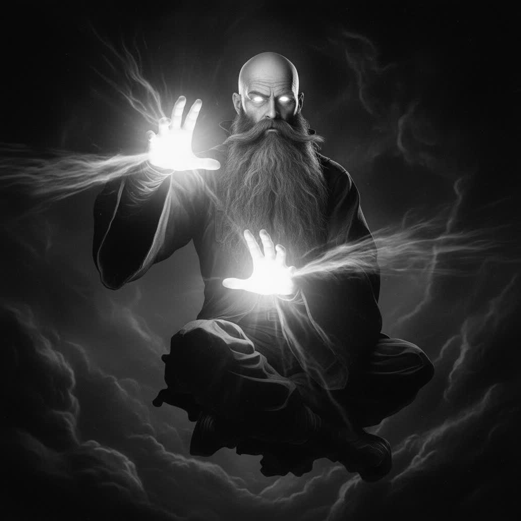 Black and WHite Floating Power
