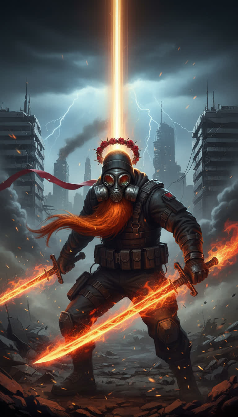 Rose king with Fire Sword